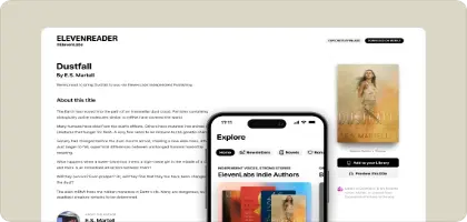 On its own platform, ElevenLabs lets users to make and sell audiobooks